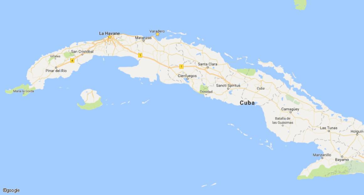 carte Carte Circuit Groupes - 9J - "Playa Varadero"