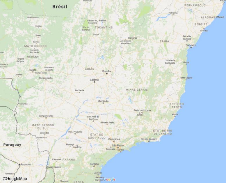 carte Carte Circuit Brésil essentiel 2017 : Salvador, Iguazu, Rio