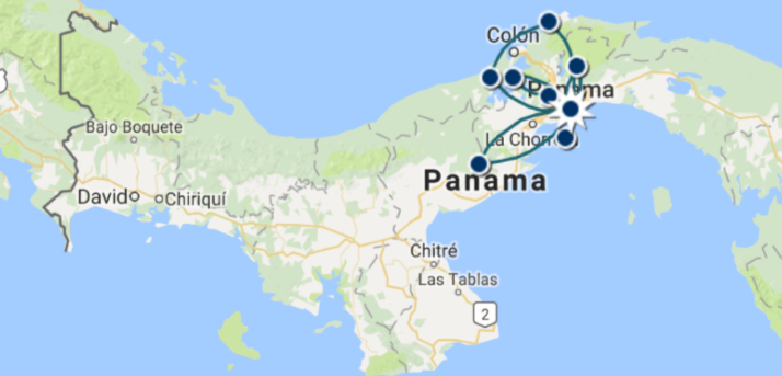 carte Carte Circuit Incontournable Panama