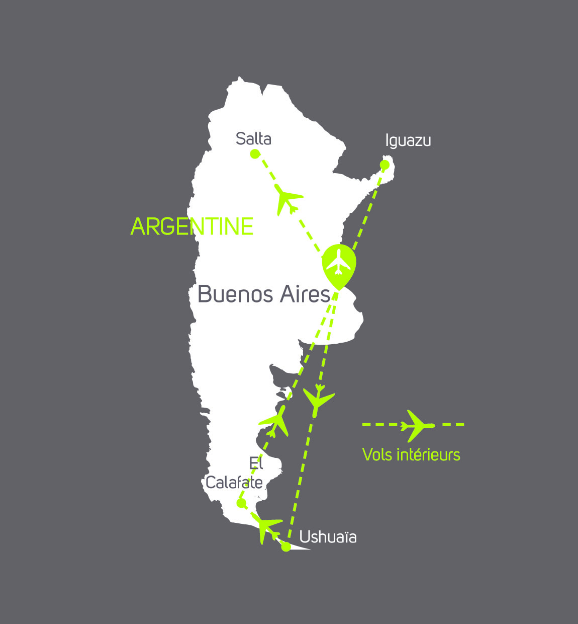 carte Carte Circuit Argentine 2018: Terre de contrastes - 20 personnes maximum